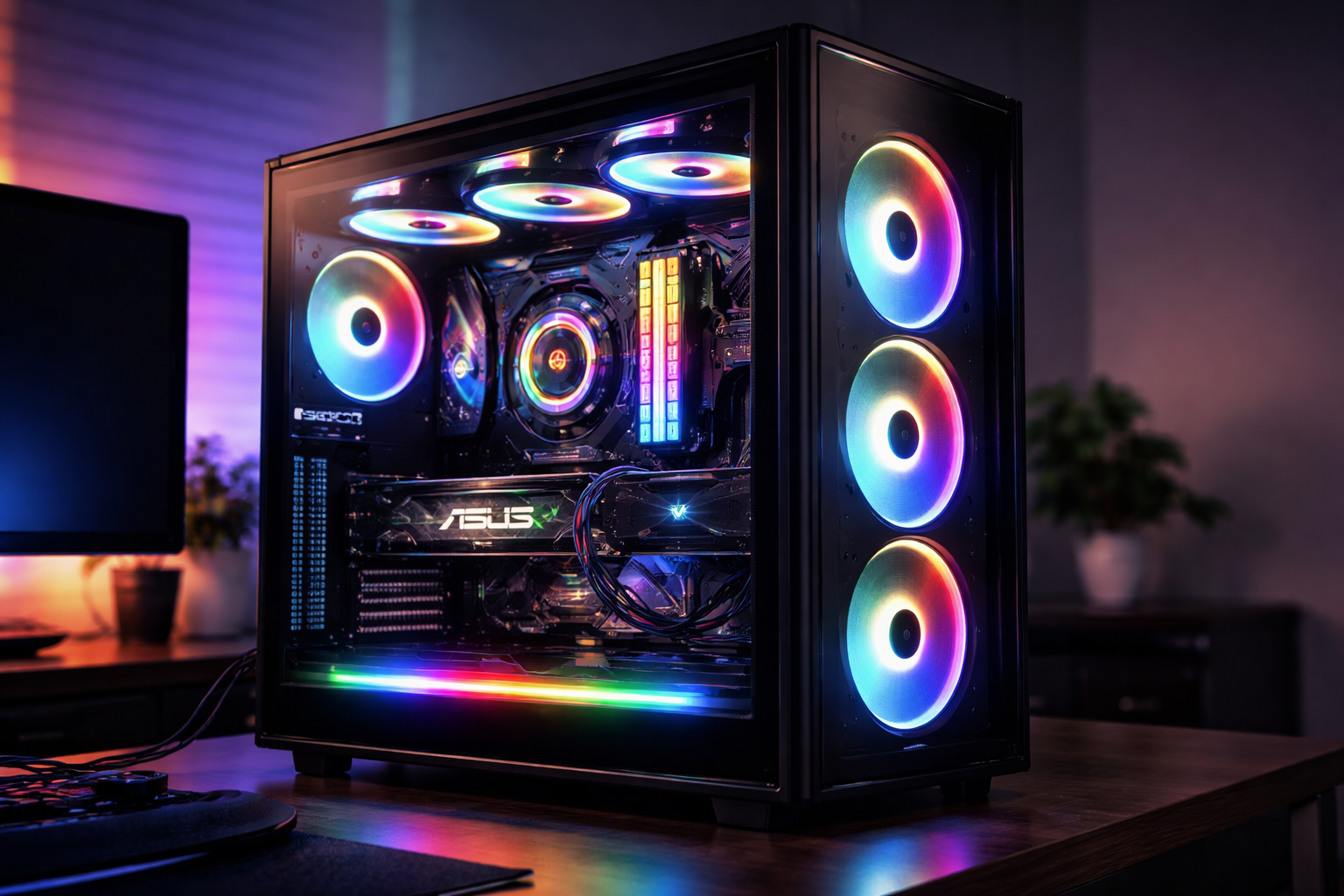 pc gamer mostrando refrigeração interna